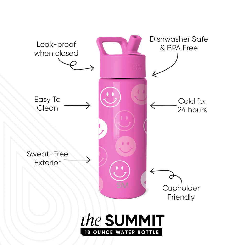Summit Kids Water Bottle with Straw Lid