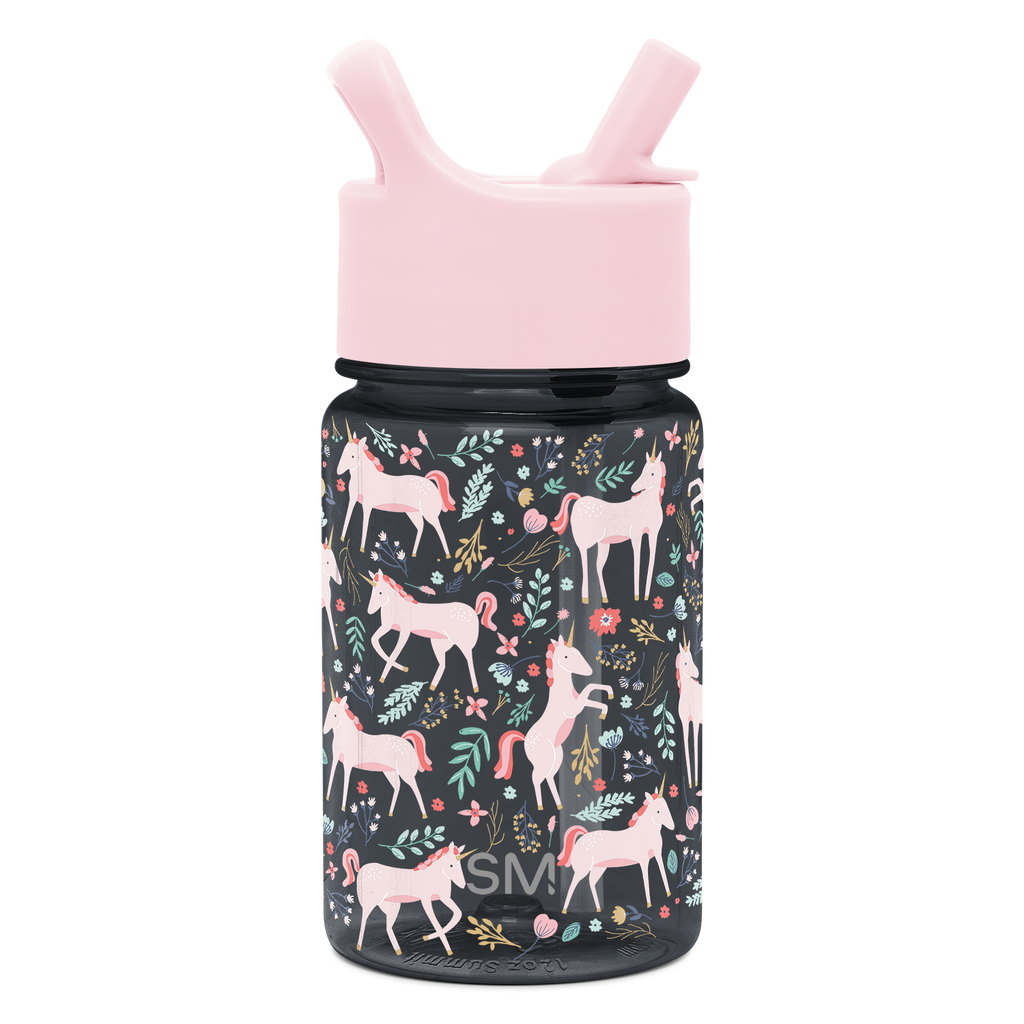 Summit Kids Plastic Water Bottle with Straw Lid